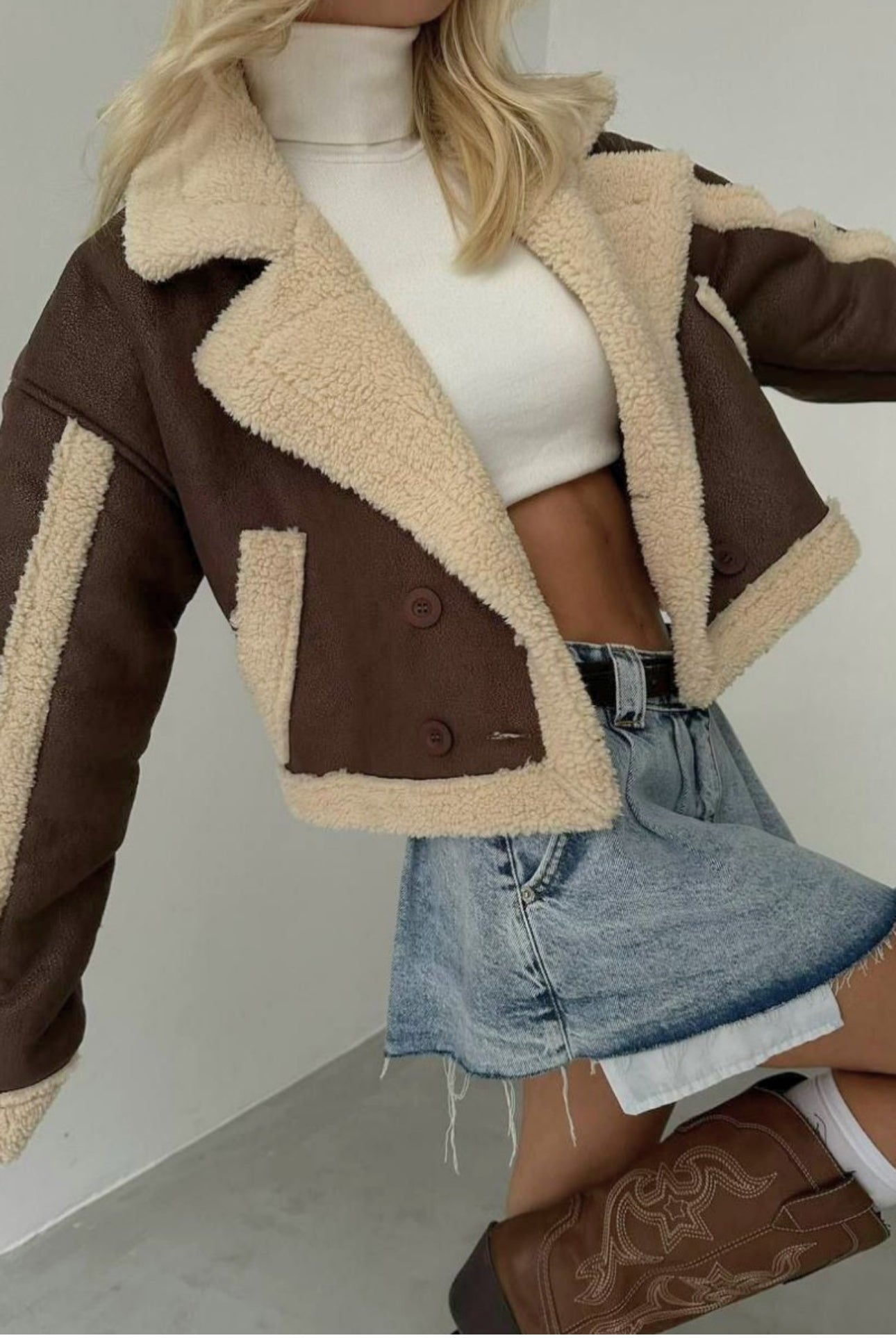 Brown Sherpa Jacket